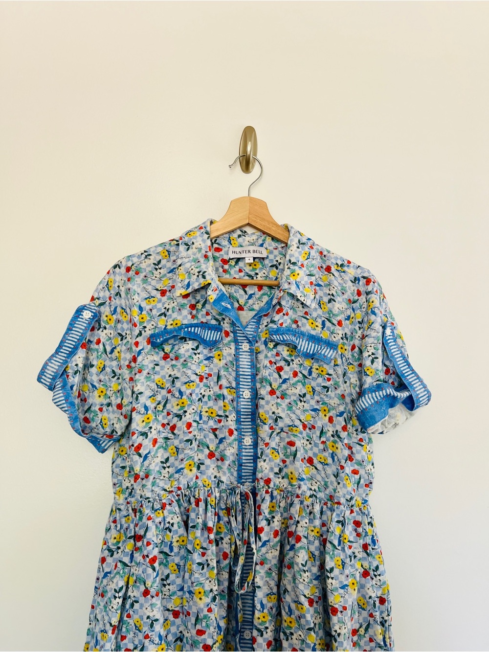 HUNTER BELL Women's Peyton Floral Mini Dress Size Small - Picture 3 of 9
